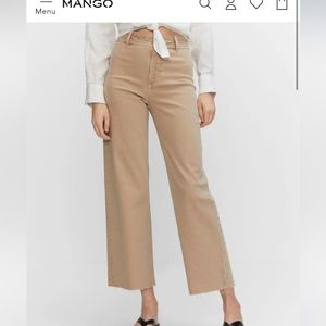 Mango high rise wide leg Culotte jeans